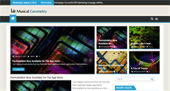 Desktop Screenshot of musicalgeometry.com