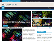 Tablet Screenshot of musicalgeometry.com